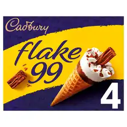 Iceland Cadbury Flake 99 Cones 4 x 125ml (500ml) offer