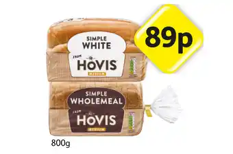 Londis Hovis Simple White, Wholemeal offer