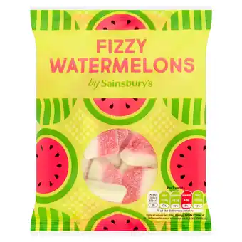 Sainsbury's Sainsbury's Fizzy Watermelons 160g offer