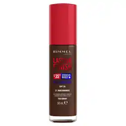 Asda Rimmel London Lasting Finish 35 Hour Foundation 700 Ebony offer