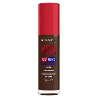 Asda Rimmel London Lasting Finish 35 Hour Foundation 700 Ebony offer