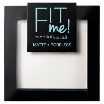 Asda Maybelline Fit Me Matte & Poreless Powder 090 Translucent offer