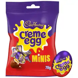 Iceland Cadbury Creme Egg Minis Chocolate Bag, 78g offer