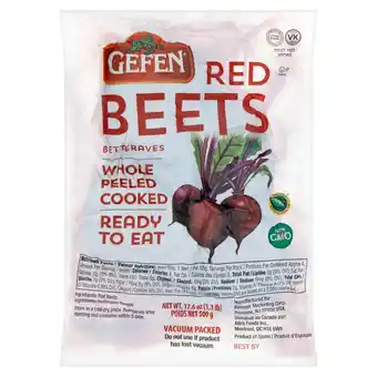 Sainsbury's Gefen Vacuum Packed Beets 500g offer