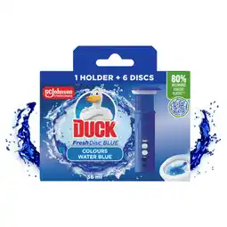 Asda Duck Toilet Fresh Disc Holder & Refill Blueing 36ml offer