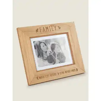 Asda George Home Family Wood Frame 8x6 Inch offer