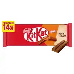 Iceland KitKat 2 Finger Orange Chocolate Biscuit Bar 14 Pack Multipack 289.8g offer