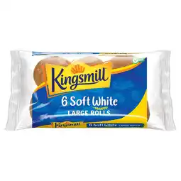 Iceland Kingsmill 6 Soft White Large Rolls offer