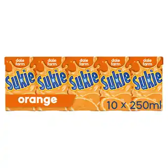 Iceland Dale Farm Sukie Orange Drink 10 x 250ml offer