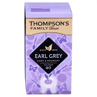 Iceland Thompson's Earl Grey - 40 Tea Bags (80g) offer