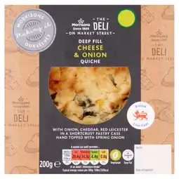 Morrisons Market Street Deli Cheese & Onion Quiche offer