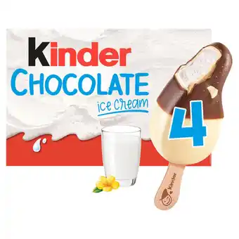 Morrisons Kinder Chocolate Ice Cream Sticks 4 x 55ml offer