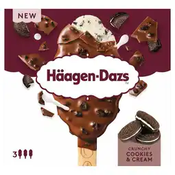 Morrisons Haagen Dazs Crunchy Cookies & Cream Ice Cream Sticks offer