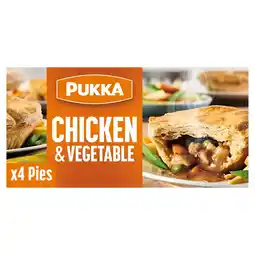 Morrisons Pukka 4 Chicken & Vegetable Pies offer