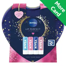 Morrisons NIVEA Lip Perfect 4 Piece Tin offer