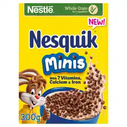 Sainsbury's Nesquik Chocolate Minis Cereal 300g offer