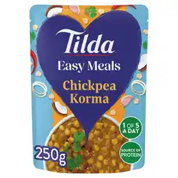 Sainsbury's Tìlda Easy Meals Chickpea Korma 250g offer