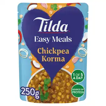 Sainsbury's Tìlda Easy Meals Chickpea Korma 250g offer