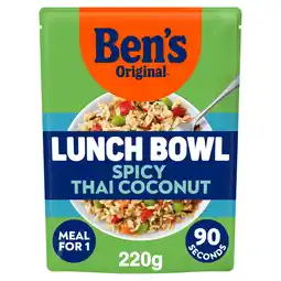 Sainsbury's Ben's Original Lunch Bowl Spicy Thai Coconut Grains & Rice 220g offer