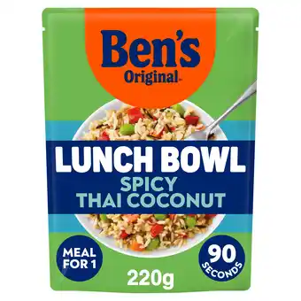 Sainsbury's Ben's Original Lunch Bowl Spicy Thai Coconut Grains & Rice 220g offer