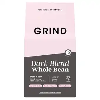 Sainsbury's Grind Dark Blend Whole Bean Coffee 200g offer