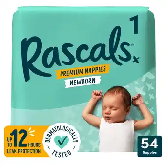 Morrisons Rascals Premium Size 1 Nappies offer