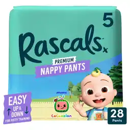 Morrisons Rascals Cocomelon Size 5 Nappy Pants offer