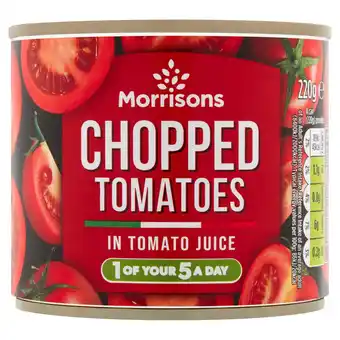 Morrisons Morrisons Italian Chopped Tomatoes (220g) offer