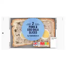 Sainsbury's Sainsbury's Pork & Egg Gala Slices x2 250g offer