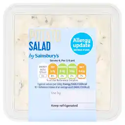 Sainsbury's Sainsbury's Rich Potato Salad 300g offer