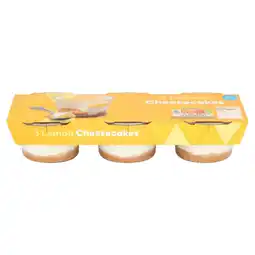 Sainsbury's Sainsbury's Lemon Cheesecakes 3x100g offer