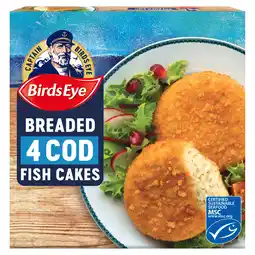 Sainsbury's Birds Eye Cod Fish Cakes x4 198g offer