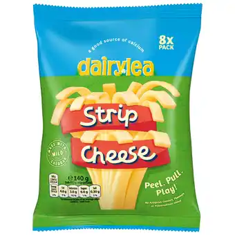 Sainsbury's Dairylea Strip Cheese Pack x8 168g offer