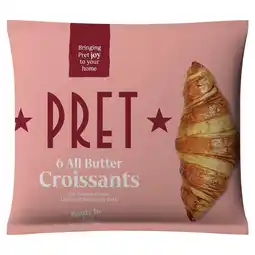 Sainsbury's Pret All Butter Croissants x6 330g offer