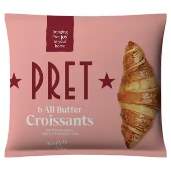 Sainsbury's Pret All Butter Croissants x6 330g offer