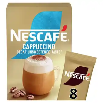 Morrisons Nescafe Gold Cappuccino Decaf Unsweetened Instant Coffee 8 x Sachets offer