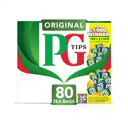 Morrisons PG Tips Original 80 Tea Bags offer