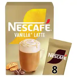 Morrisons Nescafe Gold Vanilla Latte Coffee 8 Sachets x 18.5g offer