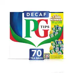 Morrisons PG Tips Decaf 70 Tea Bags offer