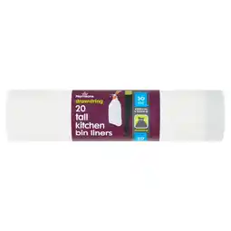 Morrisons Morrisons 30L Drawstring Tall Kitchen Bin Liners offer