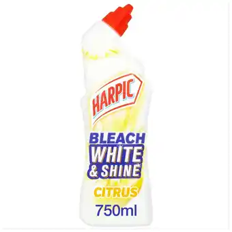 Morrisons Harpic Bleach White & Shine Toilet Cleaner Citrus offer