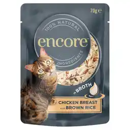 Morrisons Encore Cat Pouch, Chicken with Brown Rice in Broth offer