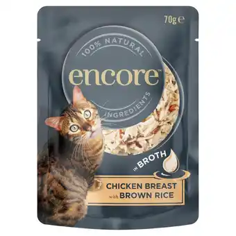 Morrisons Encore Cat Pouch, Chicken with Brown Rice in Broth offer