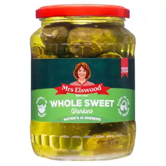 Morrisons Mrs Elswood Whole Sweet Cucumbers Pickled offer