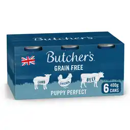 Morrisons Butcher's Grain Free Puppy Perfect Dog Food Tins Variety Pack offer