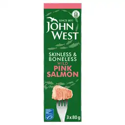 Morrisons John West Pink Salmon (3x80g) offer