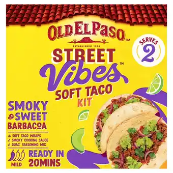 Morrisons Old El Paso Mexican Street Vibes Smoky & Sweet Barbacoa Soft Taco Kit 255g offer