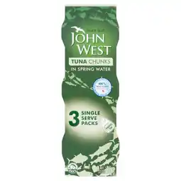 Morrisons John West Tuna Chunks In Spring Water (3x80g) offer