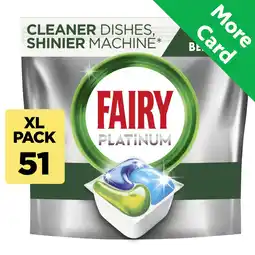 Morrisons Fairy Platinum All In One Auto Dishwashing Tablet Original offer