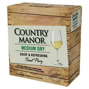 Morrisons Country Manor Medium Dry Perry Box offer